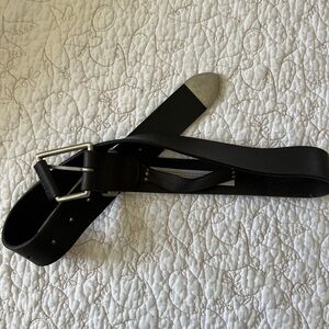 Free People black leather belt size S